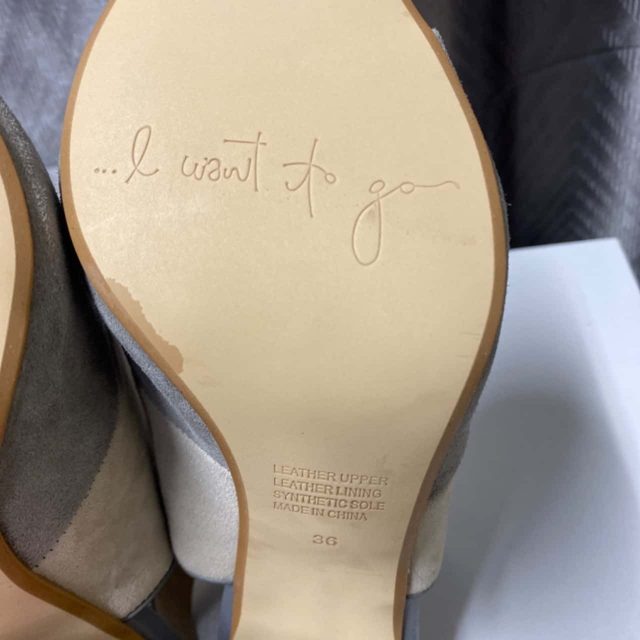 Mimco Women's Grey Open Toe Shoes Size 36