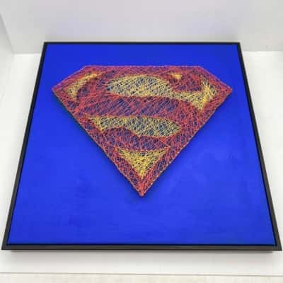 Superman String Work S Shield Logo