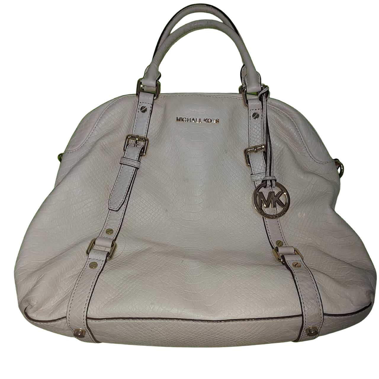 Michael Kors Handbag Gold Hardware Women's Bag Monogram Snakeskin