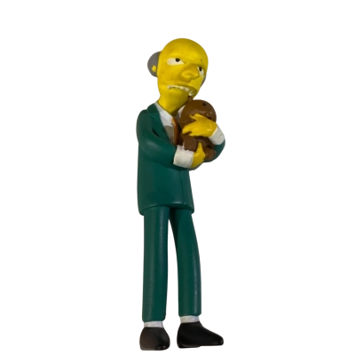 Mr Burns Holding Teddy Bear Figurine 