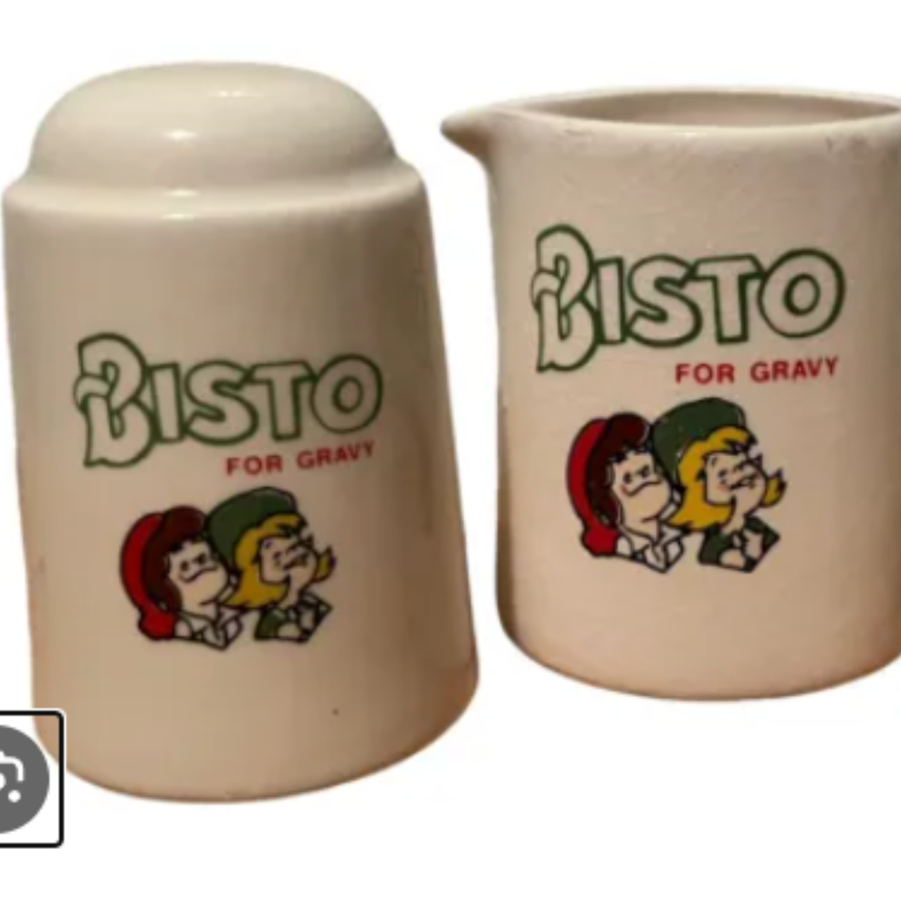 Retro Bisto Gravy Jug And Salt & Pepper Shakers