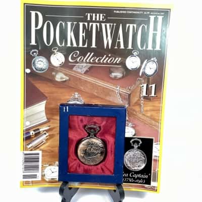 ‘Sea Captain’ (1750s-style) #11 Bronze Hachette Pocket Watch