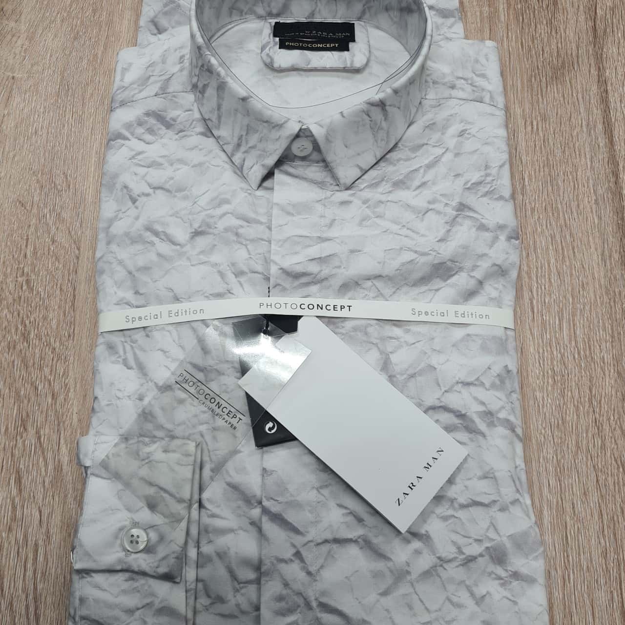 Zara Man Mens Size S Long Sleeve Grey
