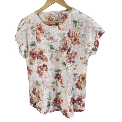 BNWT W. Lane Size L Floral Sequin Top