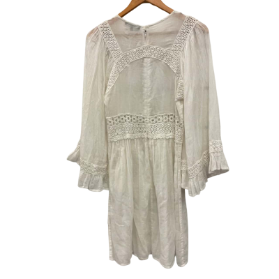 Piper Womens  Size 10 Babydoll Dress White 