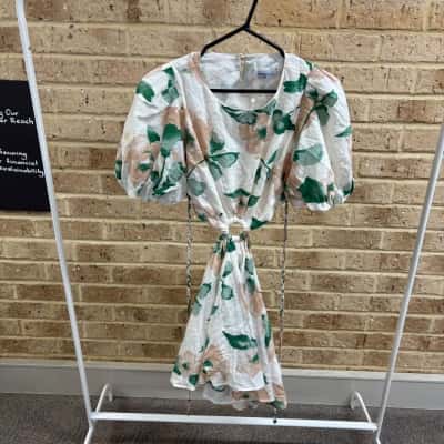 Passion Fusion Womens lilo mini green dress Size S 