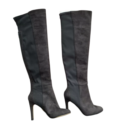 Womens DM Black (suede look/man made ) Boots. Size 8