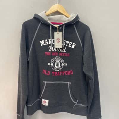 Official Manchester United Womens Size 18 Hoodie Grey Original Price £40($75AUD)