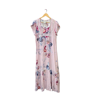 Jaase Size L Casual Dress Floral / Pattern / Pink  