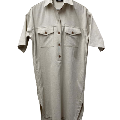 Mela Purdie Womens  Size 8 Shift Dress Beige 