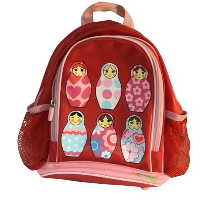  Bobbleart Red Backpack 