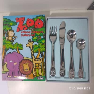 Zoo 4 Piece Children's Cutlery Set 