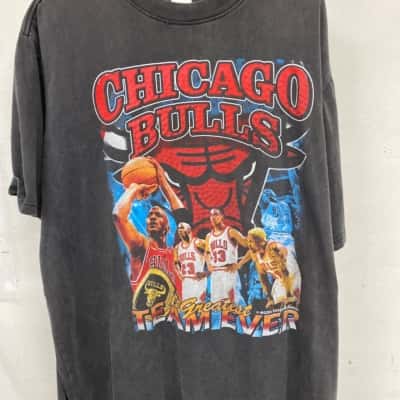 Chicago Bulls NBA Mens  Size XXL Short Sleeve T-shirt Black  