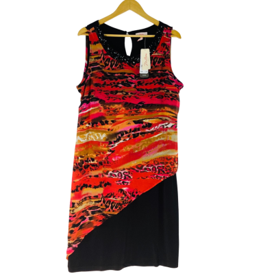 Millers Woman - Black Chiffon Midi Dress (Size 14)