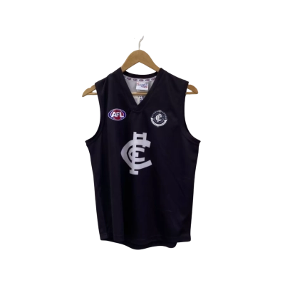 AFL Kids  Size 14 Football Jersey Blue Carlton