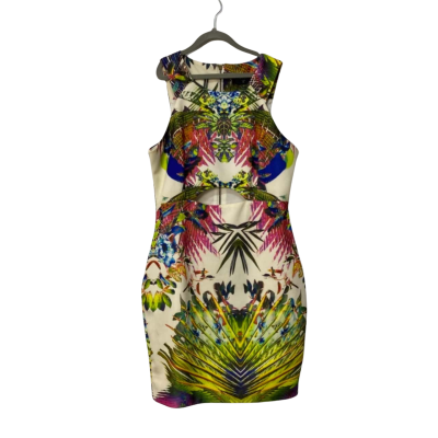 AX Womens Mini Dress Size 14 Multicoloured 