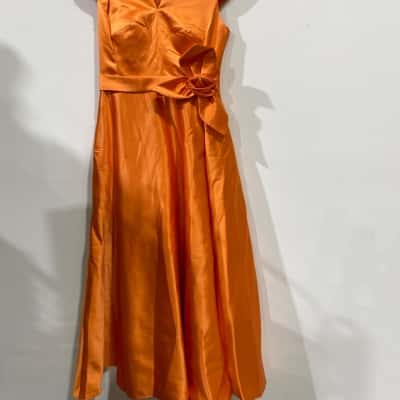 Missal Orange Ball Gown Size 12