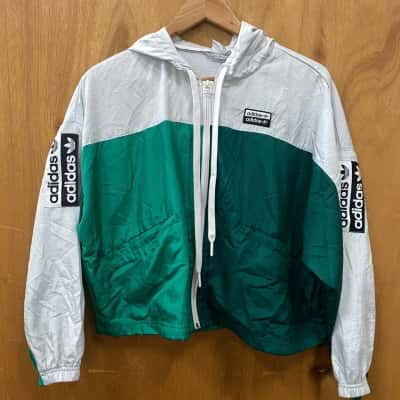 Adidas Green / White Windbreaker Size XS