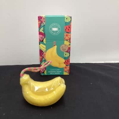 NEW - Sunny Life Banana Soap on a rope 