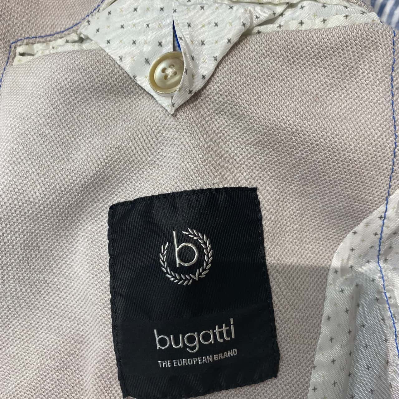 Bugatti 899128-89370 Blazer Casual, Blu Marino, 34 Uomo