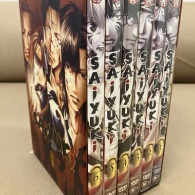 Saiyuki dvd set 1-6, follows the adventures of Genjo Sanzo and his companions 