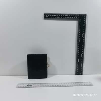  Womens HK Aluminium Mesh Black Gold Purse 