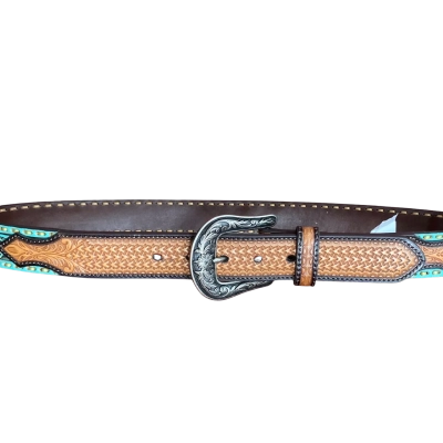 Womens ‘Nocona’ Horseland embossed  leather Size L belt