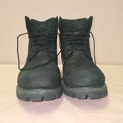 Timberland Mens Size 10W Boots: Black  