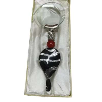 Rikaro Magnifying Glass With Hand-blown Glass Handle - New In Box