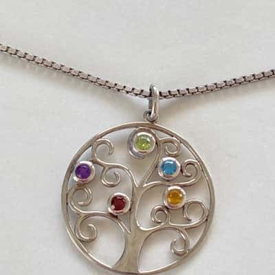 925 Sterling Silver Life Tree Necklace 
