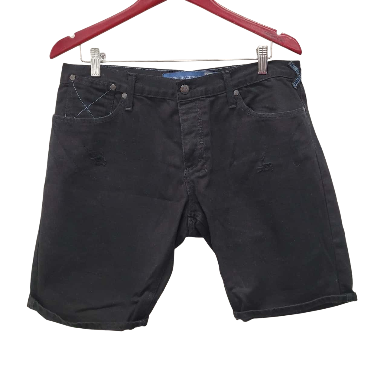 Kiss Chacey Mens Size 34 Black Denim Shorts