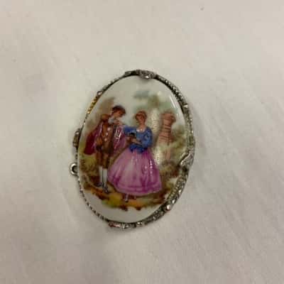 Limoges brooch