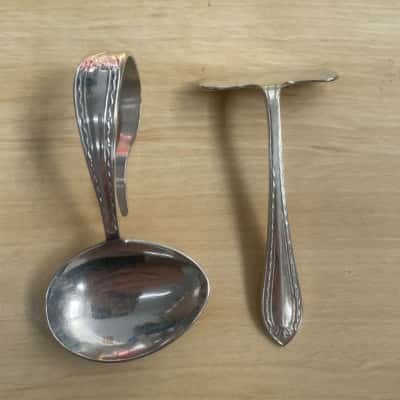 Vintage Rodd Silver Plated Childs Feeding Spoon 