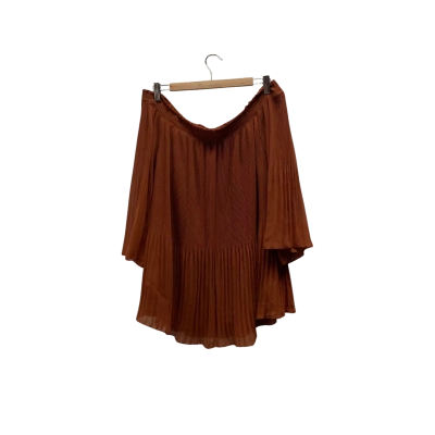 City Chic Womens  Size S Off-the-shoulder Top Brown 