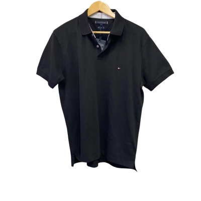 Tommy Hilfiger Mens  Size L Short Sleeve Shirt Black  RRP $129