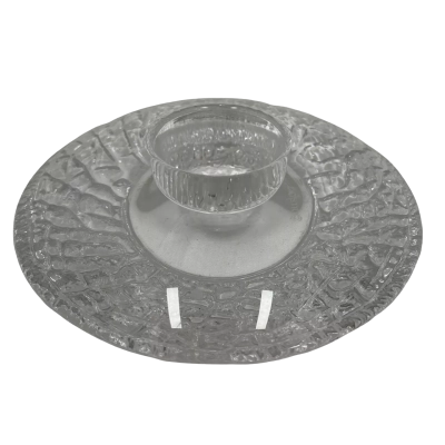 Orrefors Discus Grecian Looking Candle Holder 