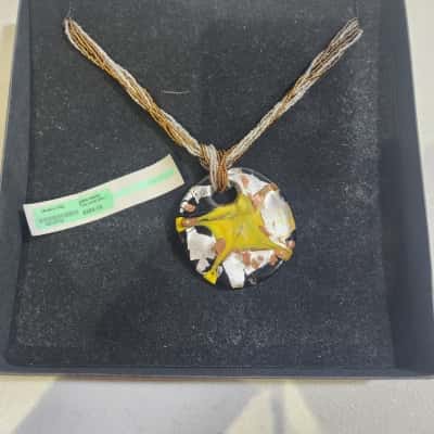 Venetiaurum Glass Beaded Necklace w/24k Clasp - BNIB