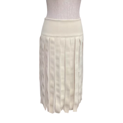 Dion Lee Womens  Size 6 Pleated Skirt Cream 