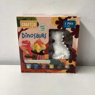 NEW - Crafted Paint Your Own Dinosaurs Kit