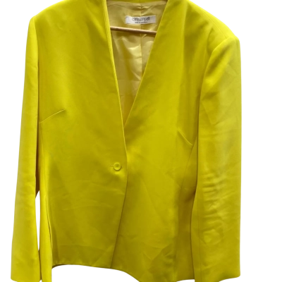 Carla Zampatti Womens  Size 16 Cardigan Yellow 