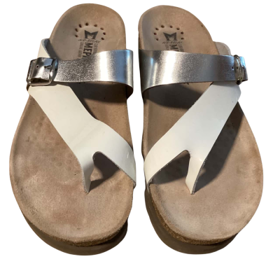  Mephisto slides BNWOT Size 41 Silver / White 
