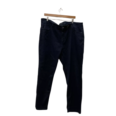 Belle Curve Womens  Size 24+Straight Leg Jeans Navy Blue 
