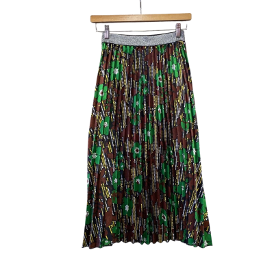 Frankie’s Melbourne Womens  One Size Pleated Skirt Multicoloured 
