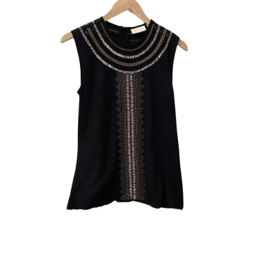 Sass & Bide Womens  Size 4 / XXS Sleeveless Top Black  