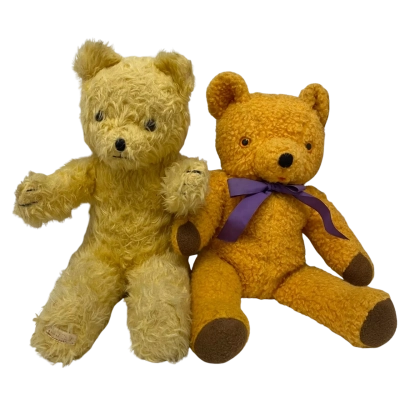 Vintage Plush Teddy Bears x2