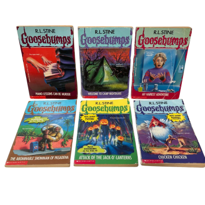 ‘Goosebumps’ by R.L. Stine Collection of 6 Books From 1990’s