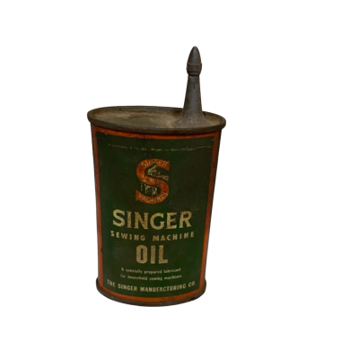 Vintage Singer Sowing Machine Oil Tin