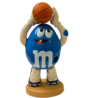M&M Blue Basketball Player Candy Dispenser 