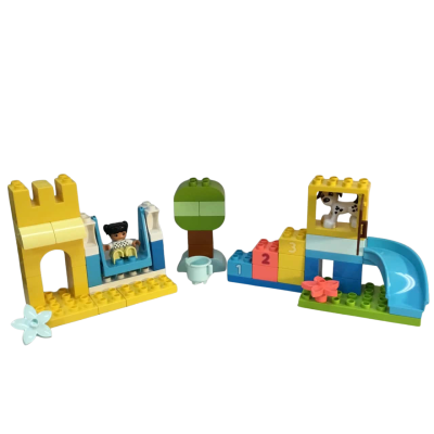Lego Duplo Girl on a Swing and Puppy Slide as pictured