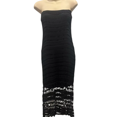 Linea by Discovery Womens  Size XL Midi Dress Black  